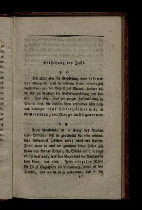 Entstehung und Zweck der Zahl.