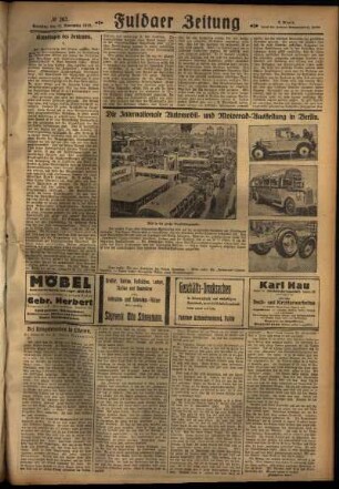 Zweite Ausgabe vom Sonntag, den 11. November 1928.