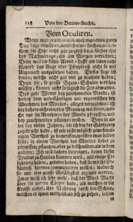 128-137, Vom Oculiren; ...