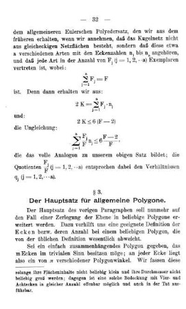 § 3. Der Haptsatz für allgemeine Polygone