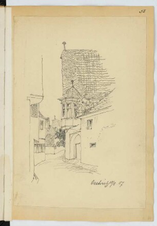Oestrich: Perspektivische Ansicht (aus: Skizzen- und Fotoalbum 23)
