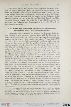 3. Die beiden, dem angeblichen Bleidenstädter Traditionsbuch entnommenen Güter- und Rentenverzeichnisse