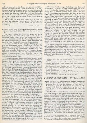 763-764 [Rezension] Hessen, Johannes, Augustins Metaphysik der Erkenntnis