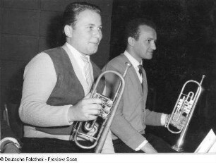 Dresden. Sächsische Staatskapelle. Schreier, Bernhard (Trompete). Haase, Rudolf (Trompete)