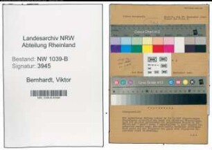 Entnazifizierung Viktor Bernhardt , geb. 00.00.0000 ()