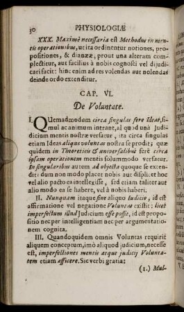 Cap. VI. De Voluntate