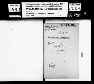 Strafsachen, Oberamt Backnang (Backnang, Kirchenkirnberg, Lippoldsweiler, Murrhardt und Oppenweiler sowie mehrere Gemeinden)