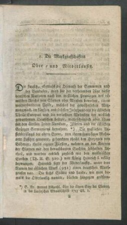2. Die Markgrafschaften Ober- und Niederlausitz