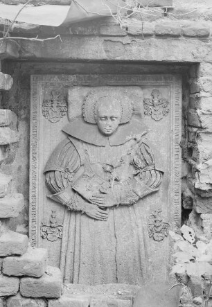 Epitaph der Clara Elisabeth von Haugwitz (1612-1631). Dresden-Altstadt. Sophienkirche, Chor, Südwand