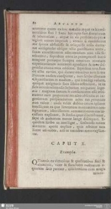 Caput X. Exempla