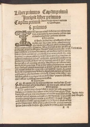 Incipit liber Primus