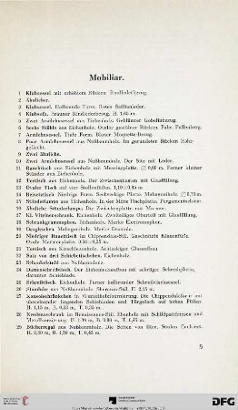Mobiliar (Nr. 1-82)