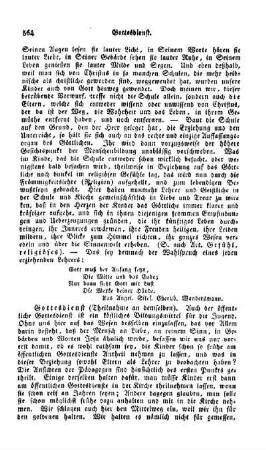 Gottesdienst, (Theilnahme an demselben)