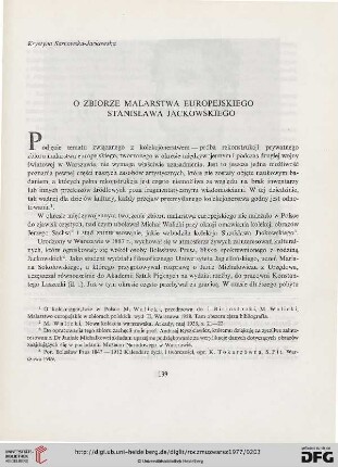 21: O zbiorze malarstwa europejskiego Stanisława Jackowskiego