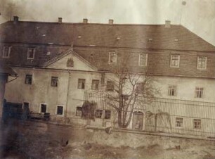 Meusegast (heute: Dohna-Meusegast). Rittergut. Wohnhaus (18. Jh.), Hofseite