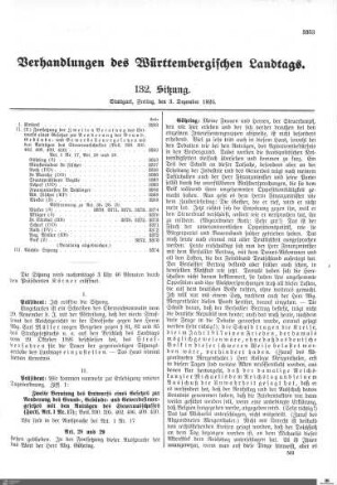 132. Sitzung, Stuttgart, 3.12.1926