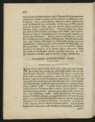 Joannes Ehrenfried Pohl Lipsiensis