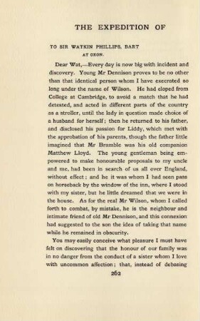 To Sir Watkin Phillips, Bart at Oxon