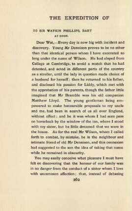 To Sir Watkin Phillips, Bart at Oxon