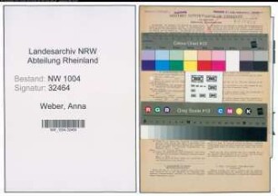 Entnazifizierung Anna Weber , geb. 04.06.1896 ()