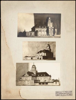 Germanisches Museum der Harvard-Universität, Cambridge/Mass.: Perspektivische Ansichten (Modell)