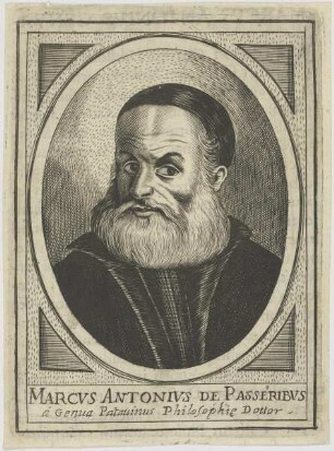 Bildnis des Marcvs Antonivs de Passeribvs á Genua