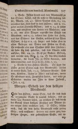 527-529, Morgen-Gebeth vor dem heiligen Abendmahl