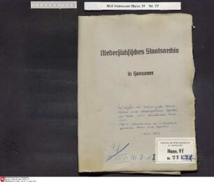Maßnahmen zur Sicherung der Archive, Kassen und herrschaftlichen Effekten im Falle einer feindlichen Invasion