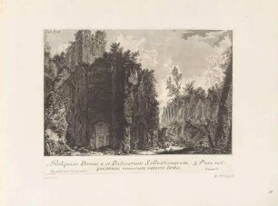 Reliquiae Domus et Balnearum Sallustianarum (Überreste des Hauses und der Bäder des Sallust), aus der Folge "Il Campo Marzio dell’Antica Roma", Tafel XLII.