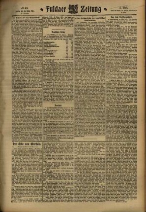 Dritte Ausgabe vom Freitag, den 24. März 1911.