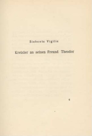 Siebente Vigilie