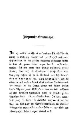 Bürgerwehr-Erinnerungen