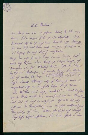 Brief vom 27. August 1875