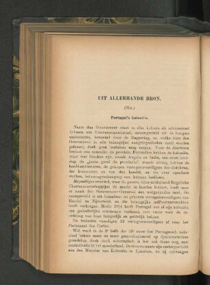 Allerhande Bron, door C. v. d. V. (Slot).