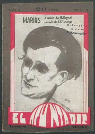 [Retrato de Marcel Pagnol por Bécan]