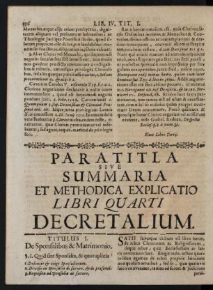 Libri Quarti Decretalium.