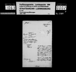 Schuldenwesen der Pfarrgemeinde Neuses