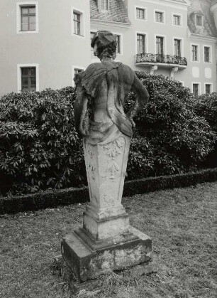 Herme : Milkel (Kreis Bautzen), Herme, Sandstein, 18. Jahrhundert ?, Schlossgarten, Nordost-Ecke