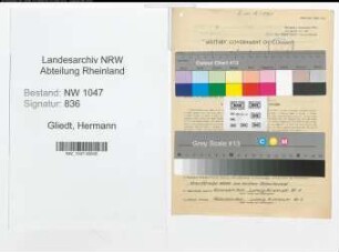 Entnazifizierung Hermann Gliedt , geb. 18.03.1896 (Ingenieur)