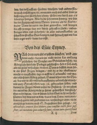 Von des Esaie Ertzney.