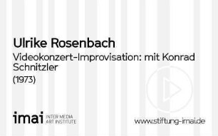 Videokonzert-Improvisation: mit Konrad Schnitzler