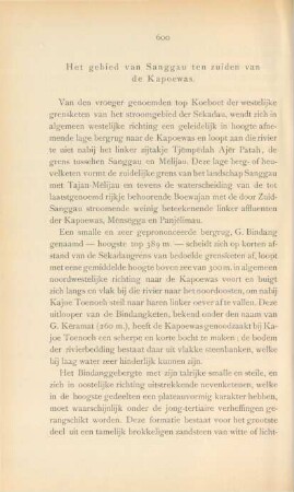 Het gebied van Sanggau ten zuiden van de Kapoewas