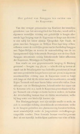 Het gebied van Sanggau ten zuiden van de Kapoewas
