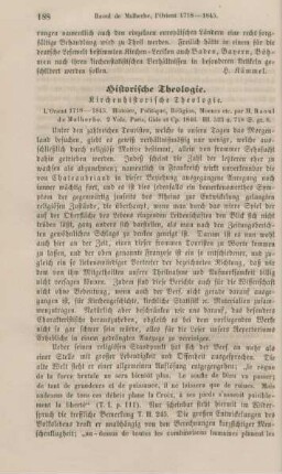 188-201 Kirchenhistorische Theologie