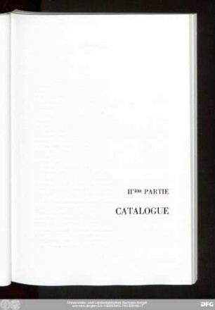 II'ème Partie Catalogue