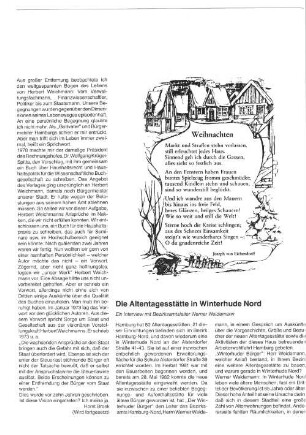 Die Altentagesstätte in Winterhude Nord