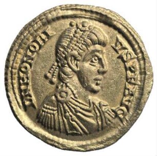 Fundmünze, Solidus, 395 - 402 n. Chr.