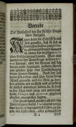 Vorrede Des Verfassers bey der dritten Englischen Ausgabe