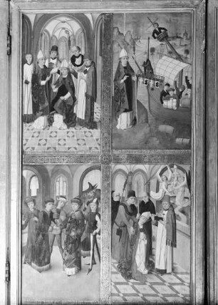 Hauptaltar — Szenen aus dem Leben der Heiligen Nikolaus und Viktor — Szenen aus der Nikolauslegende