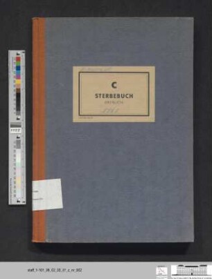 Sterberegister Hohenwalde 1961